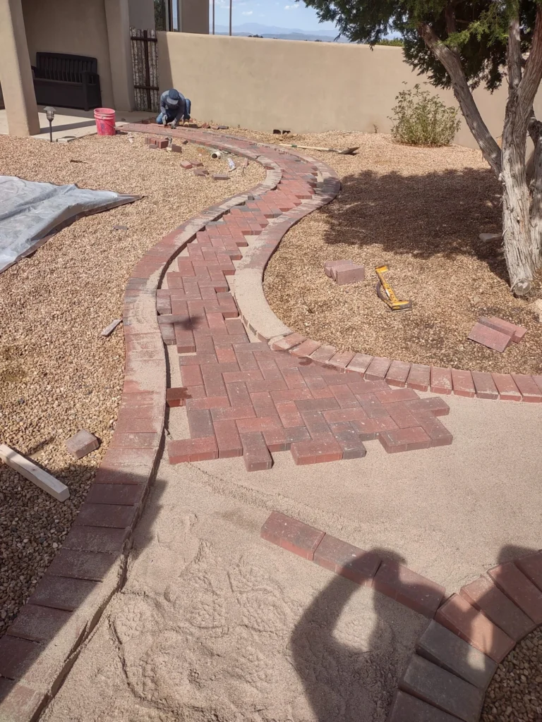 Main Flagstone Pathway Before